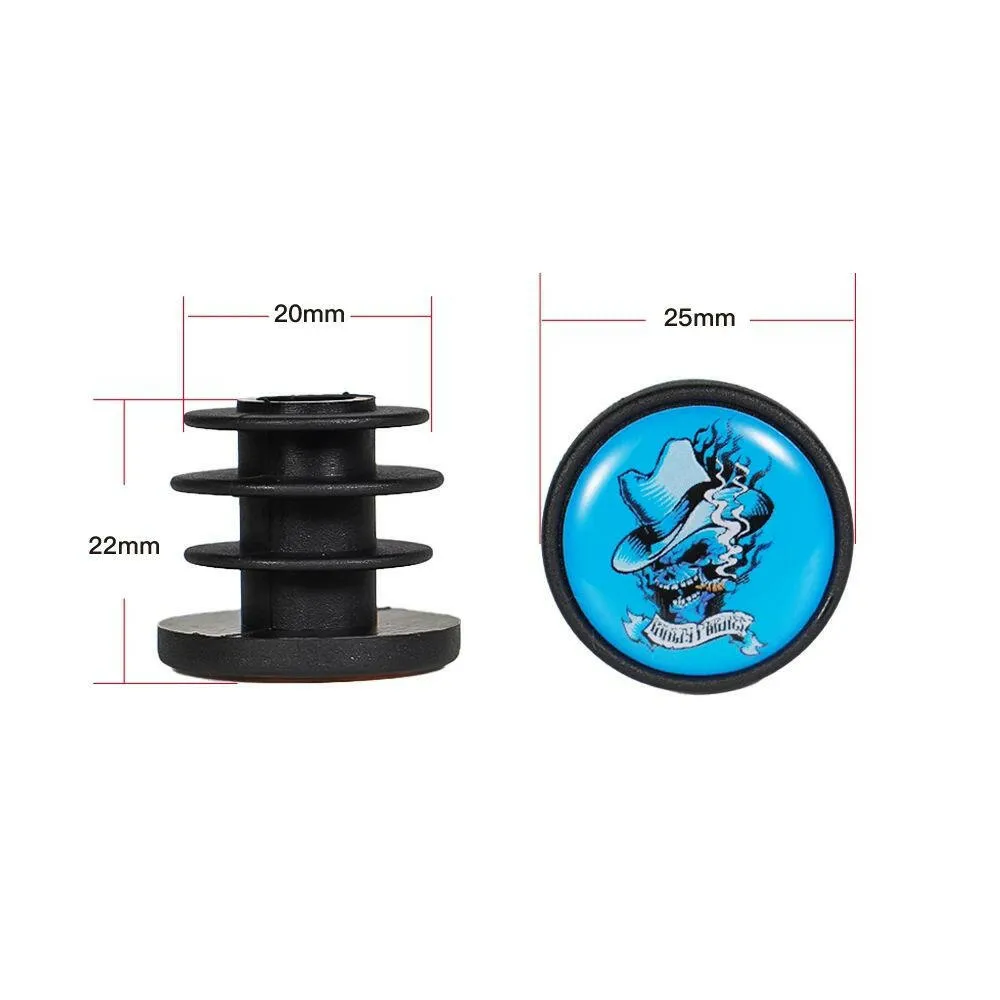 1 Pair Bike Handlebar End Plugs Plastic Mountain Road Bicycle Handlebar End Cap Multi-color Cycling Handlebar Accessories