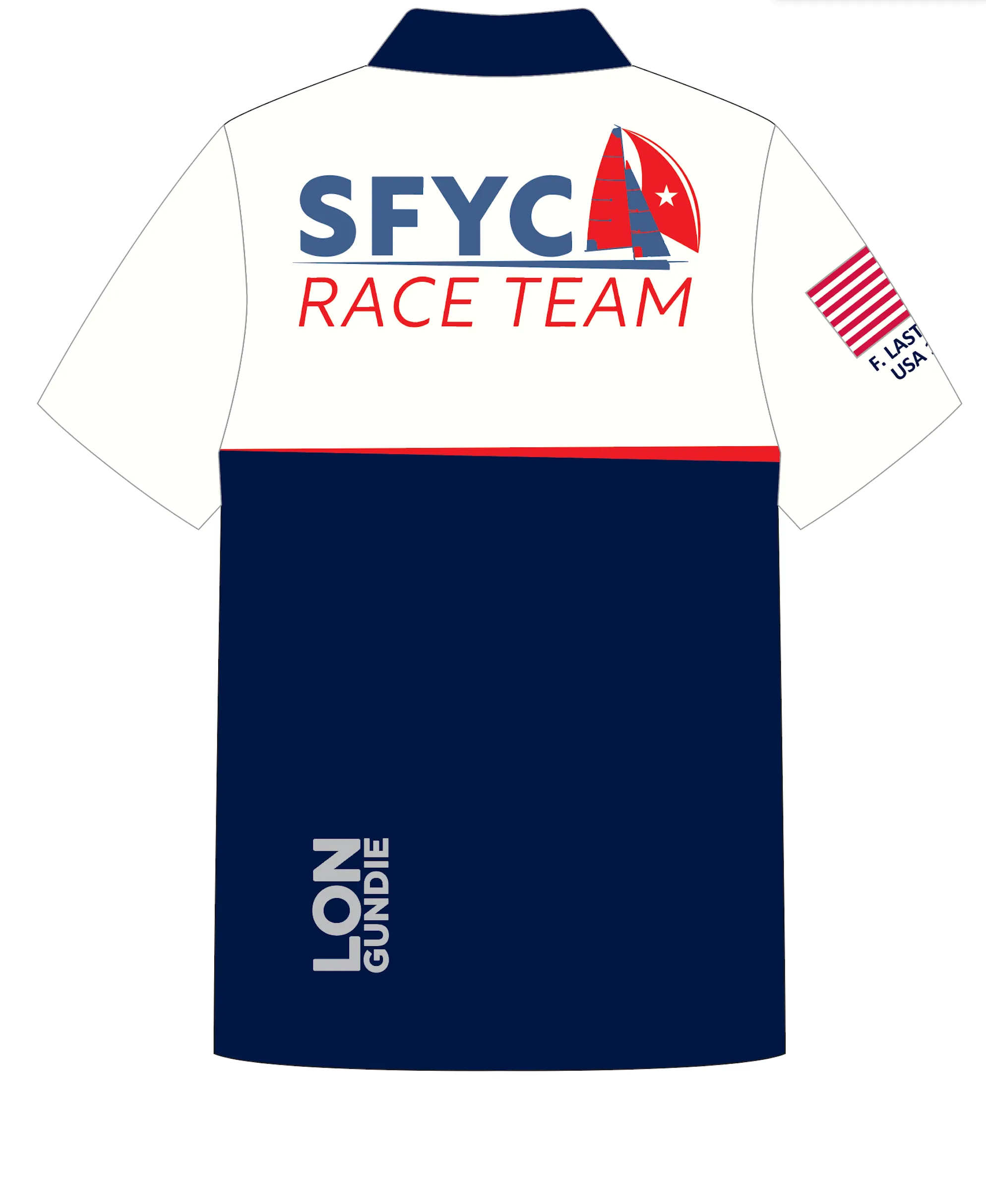 ADULT POLO SHIRT TOP SHORT SLEEVE NAVY | SAN FRANCISCO YC | PSNLZ'D