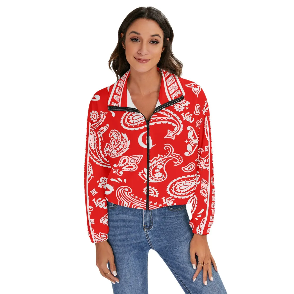 BANDANA PAISLEY Bs'UP Women's Zip Jacket