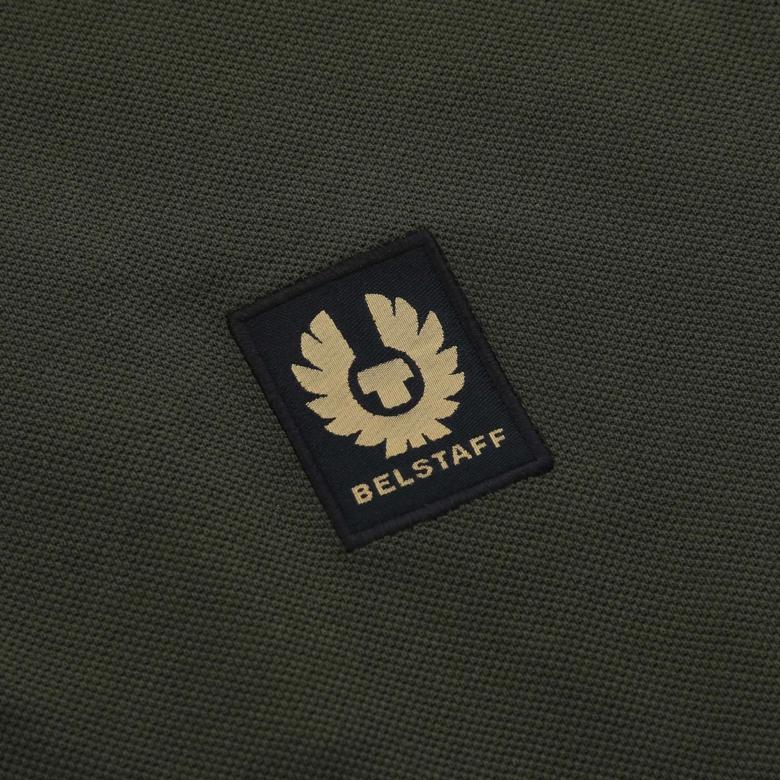 Belstaff Double Tipped Polo Shirt in Tile Green