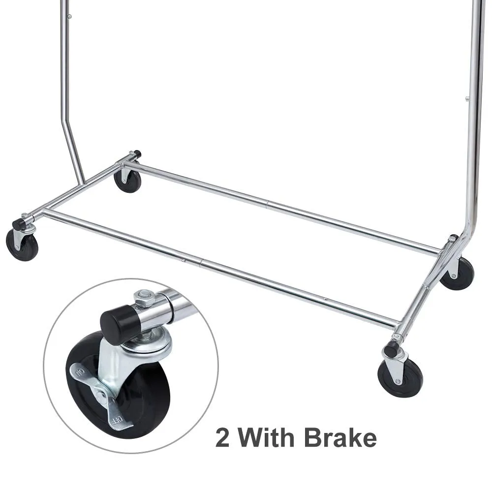Camabel Adjustable Rolling Clothing Garment Rack with Wheels BG384
