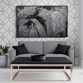 Cashmere 160cm x 100cm Black Grey Textured Abstract Painting (SOLD)