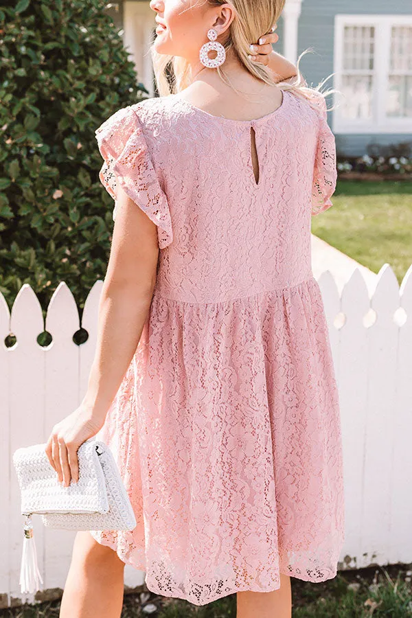 Chic Reputation Lace Babydoll Dress