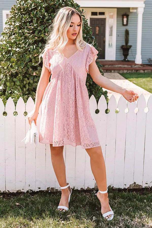 Chic Reputation Lace Babydoll Dress