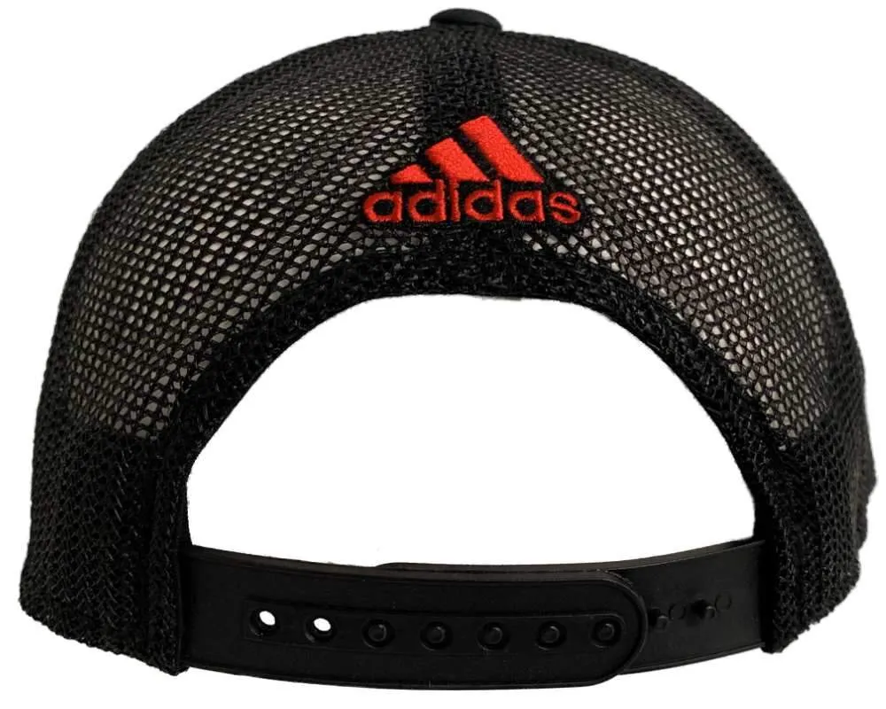 Chicago Blackhawks Adidas Camo Black Mesh Structured Snapback Trucker Hat Cap