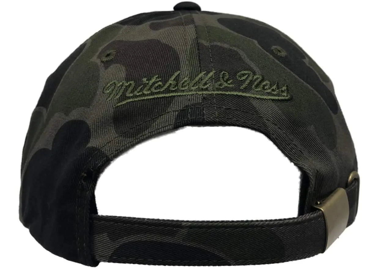 Cleveland Cavaliers Mitchell & Ness Camo Adjustable Strapback Slouch Hat Cap