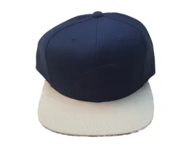 Cleveland Cavaliers Mitchell & Ness Navy White Structured Adj. Flat Bill Hat Cap