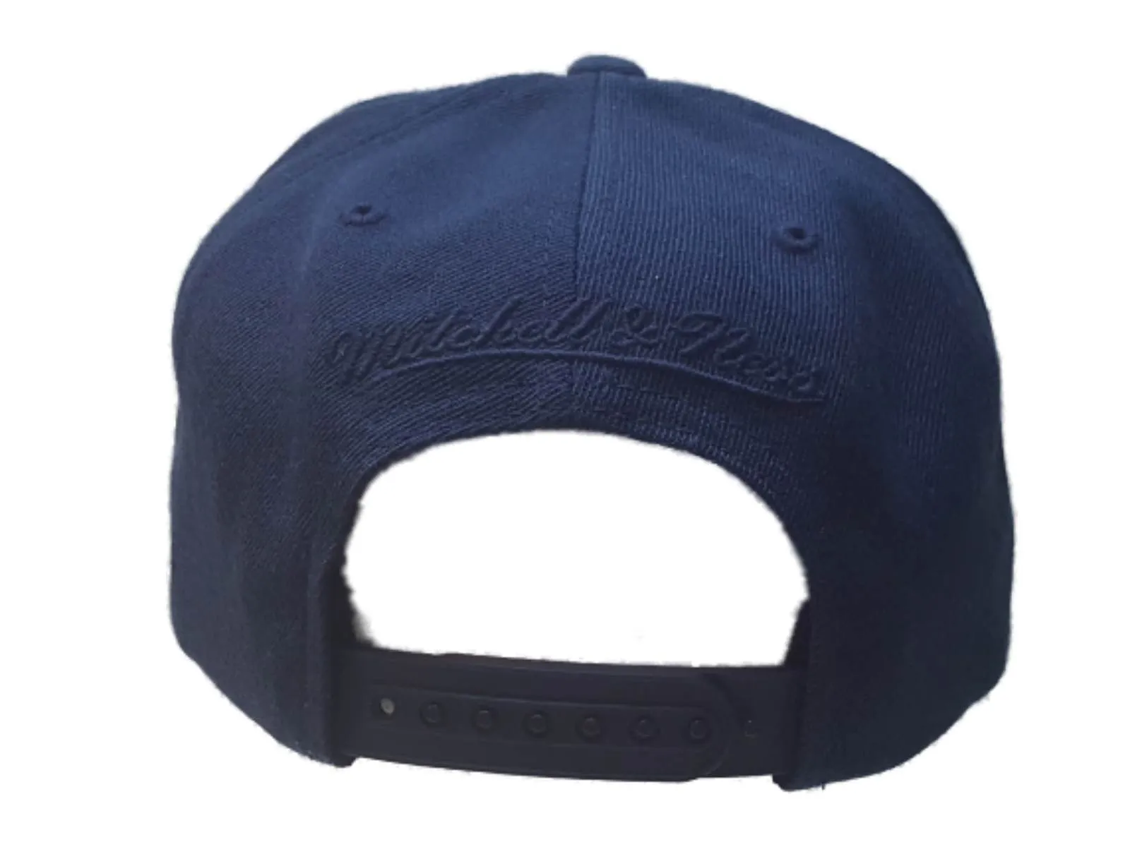 Cleveland Cavaliers Mitchell & Ness Navy White Structured Adj. Flat Bill Hat Cap