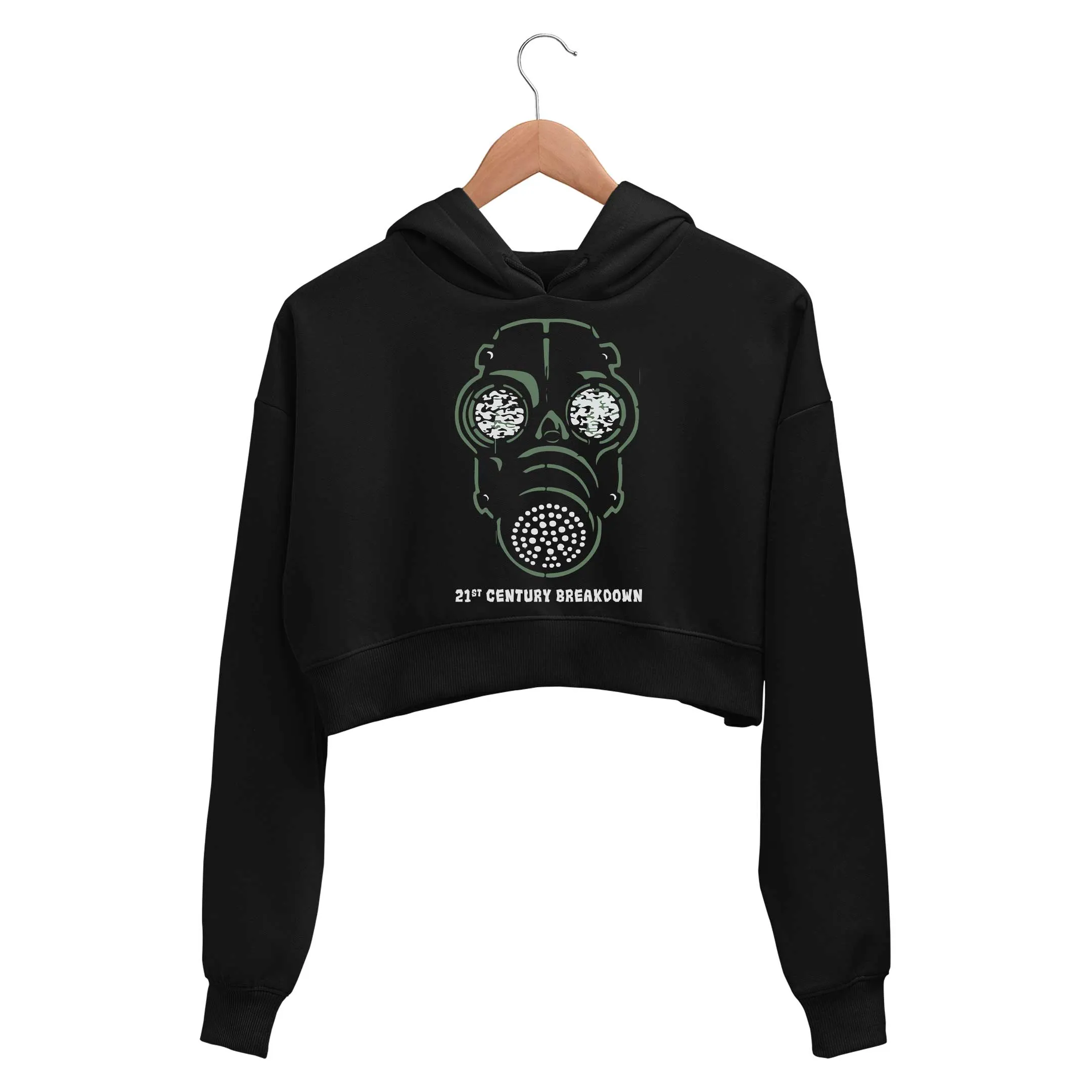 Green Day Crop Hoodie - 21st Century Breakdown