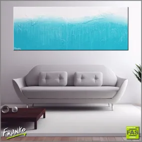Hungry For Love 160cm x 60cm Blue & White Abstract Painting (SOLD)