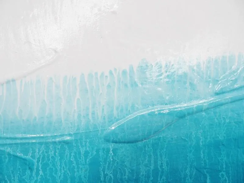 Hungry For Love 160cm x 60cm Blue & White Abstract Painting (SOLD)