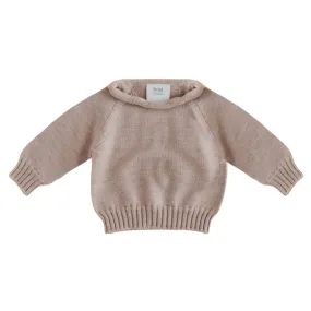 Hvid Sweater Georgette Sand