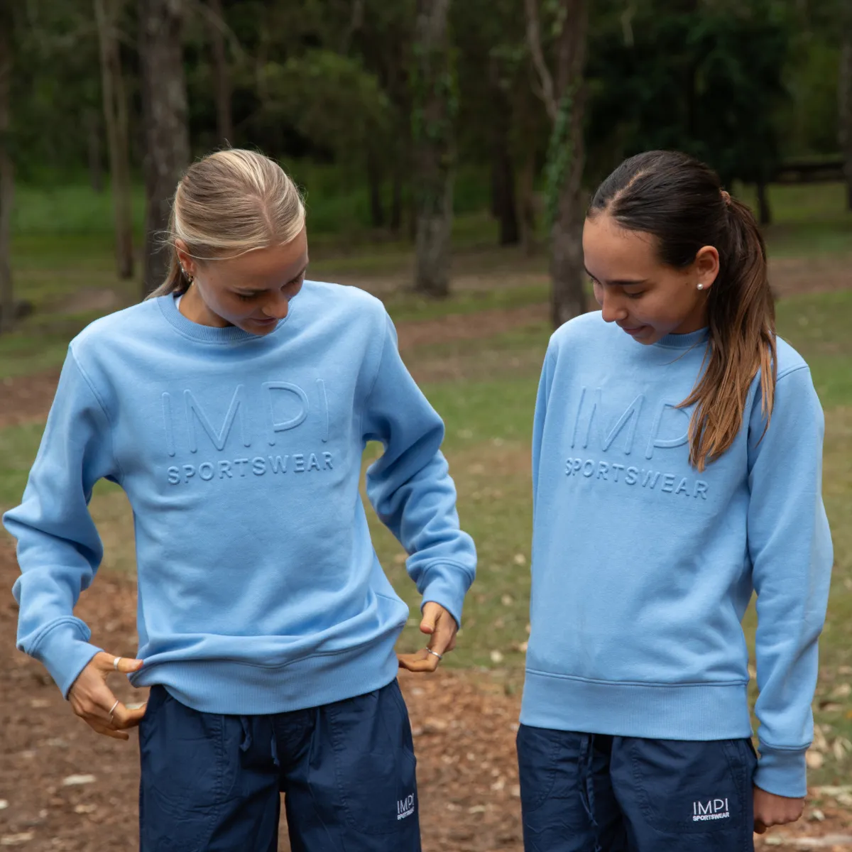 IMPI Embossed CrewFleece - Cornflower