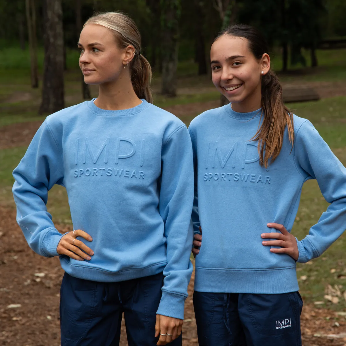IMPI Embossed CrewFleece - Cornflower