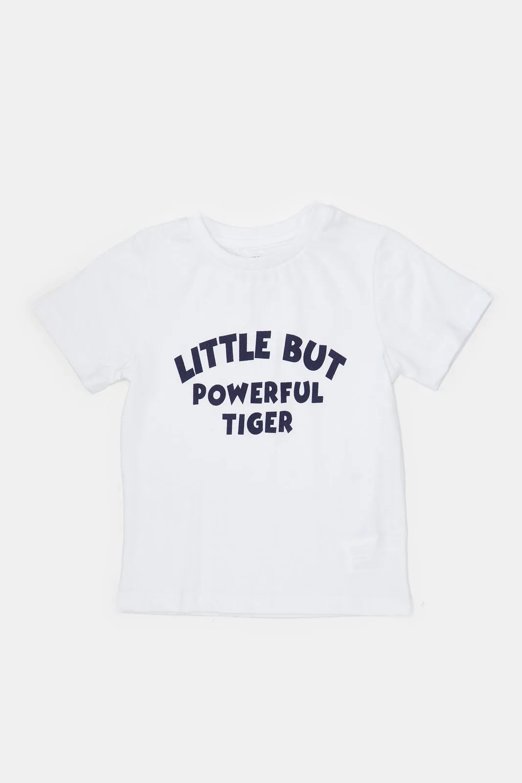 Infant Boys Blue And White Shirt With T-Shirt Set (2 Piece)