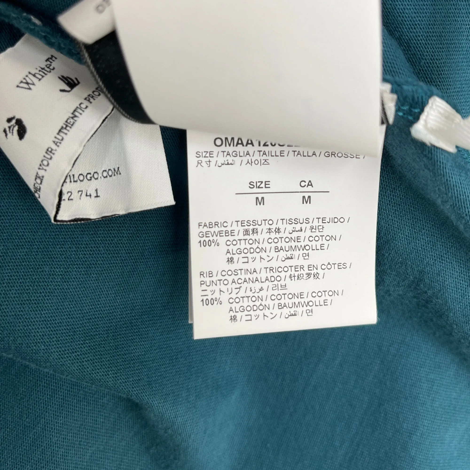 Men's Abloh T-Shirt Green Size M