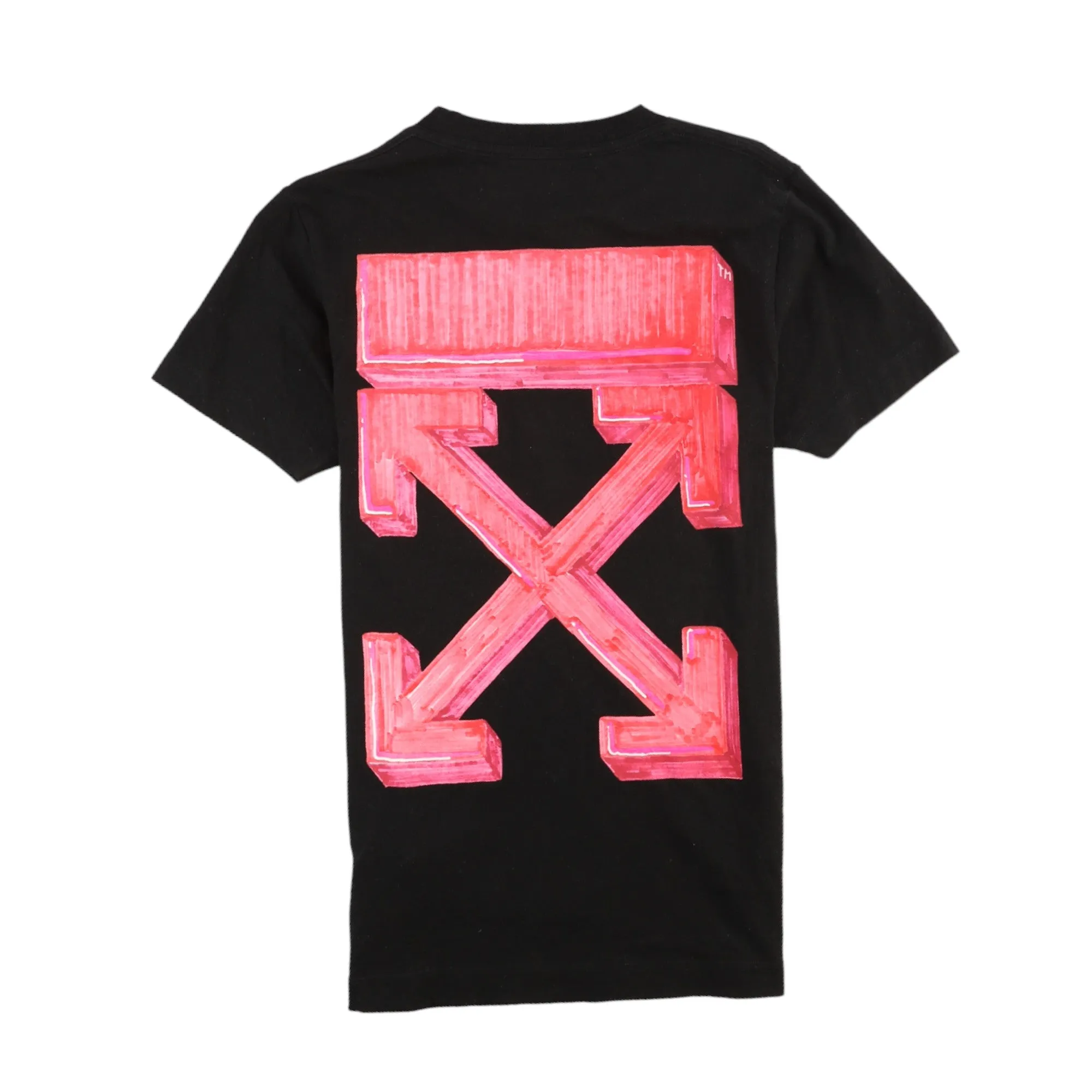 Men's Arrow Print T-Shirt Black Size XXS