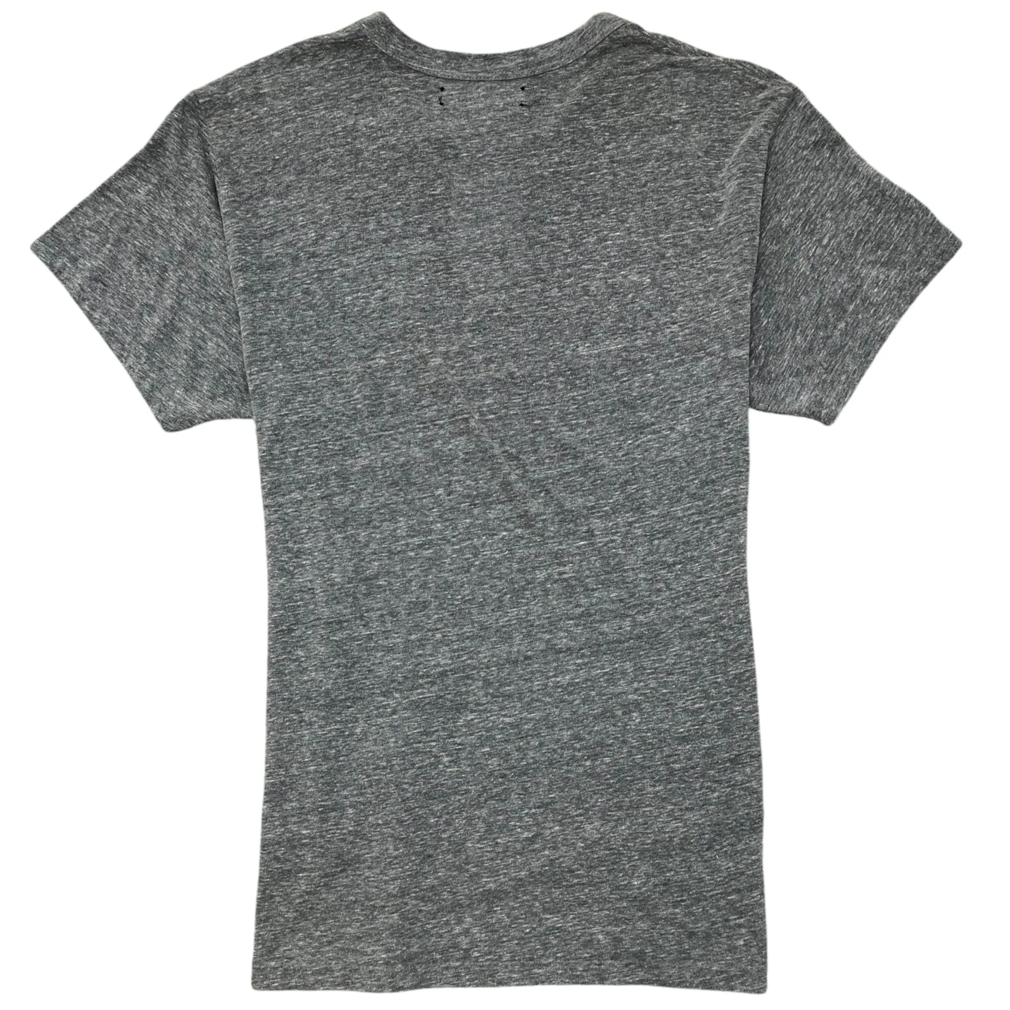 Men's Distressed Jersey T-Shirt Grey Size XS