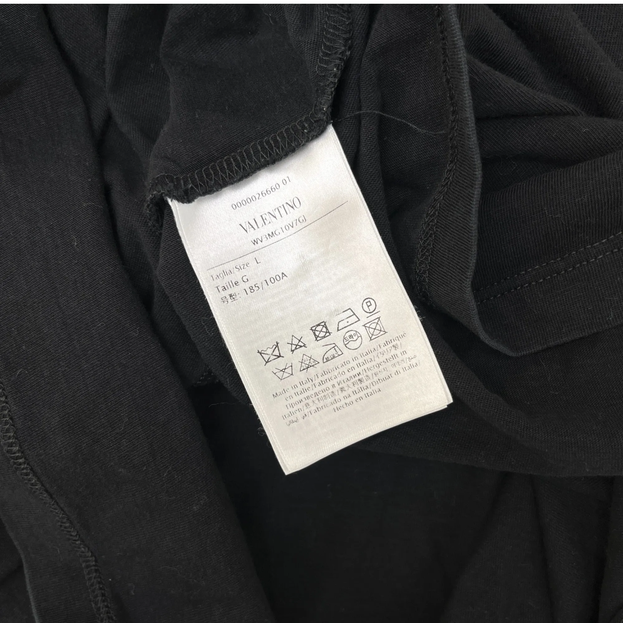 Men's Flower Logo T-Shirt Black Size L