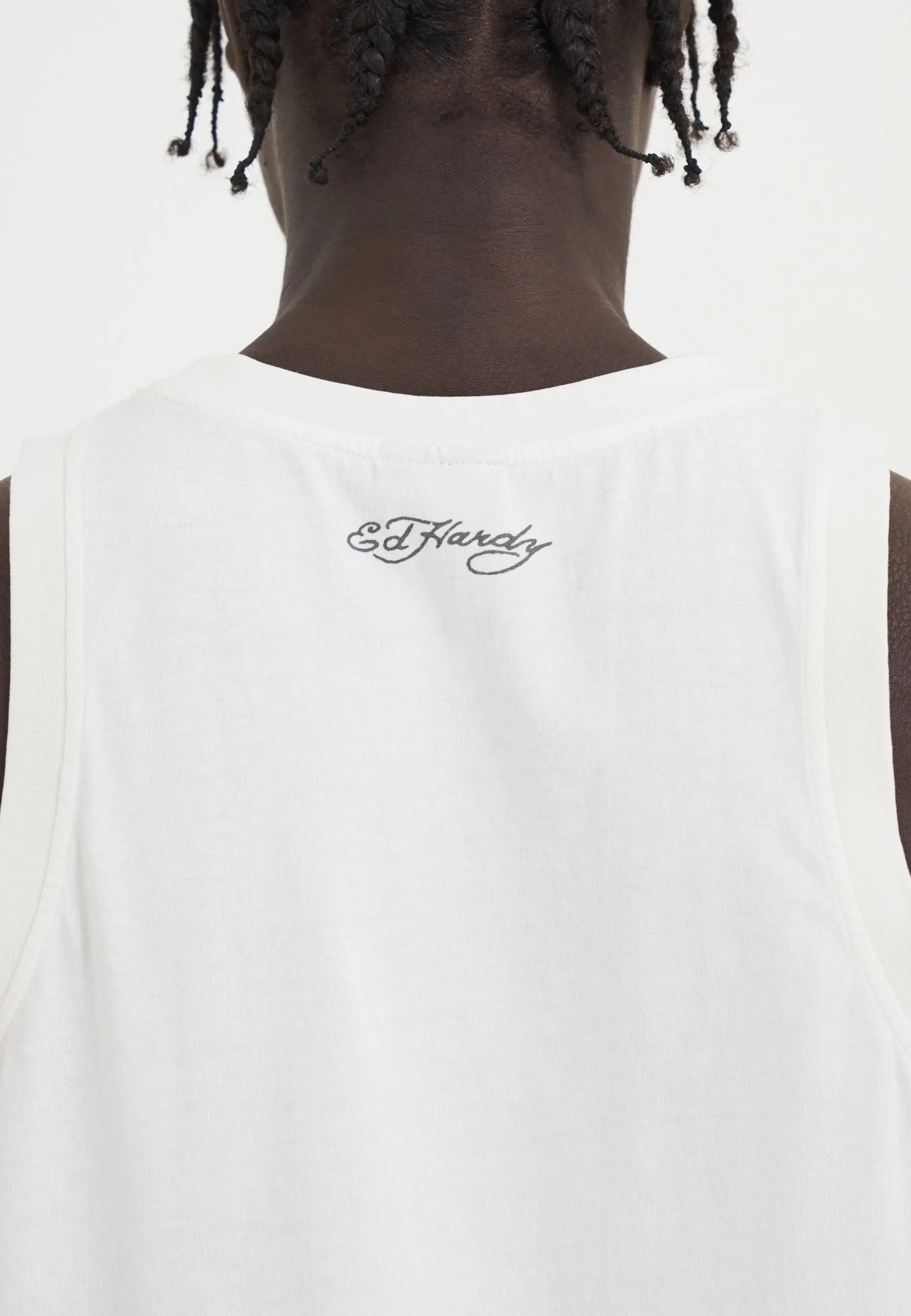 Mens Punks Not Dead Tank Top Vest - White