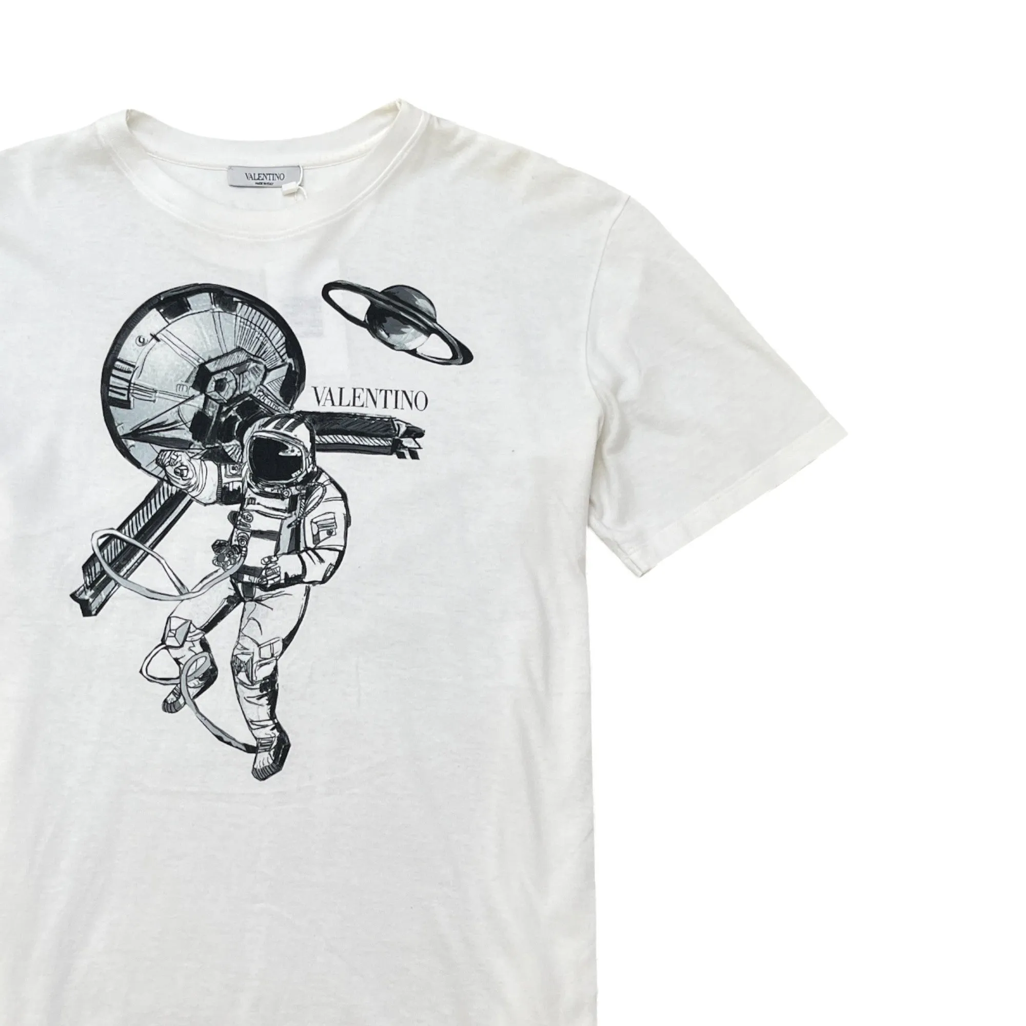 Men's Spaceland Astronaut T-Shirt White Size L