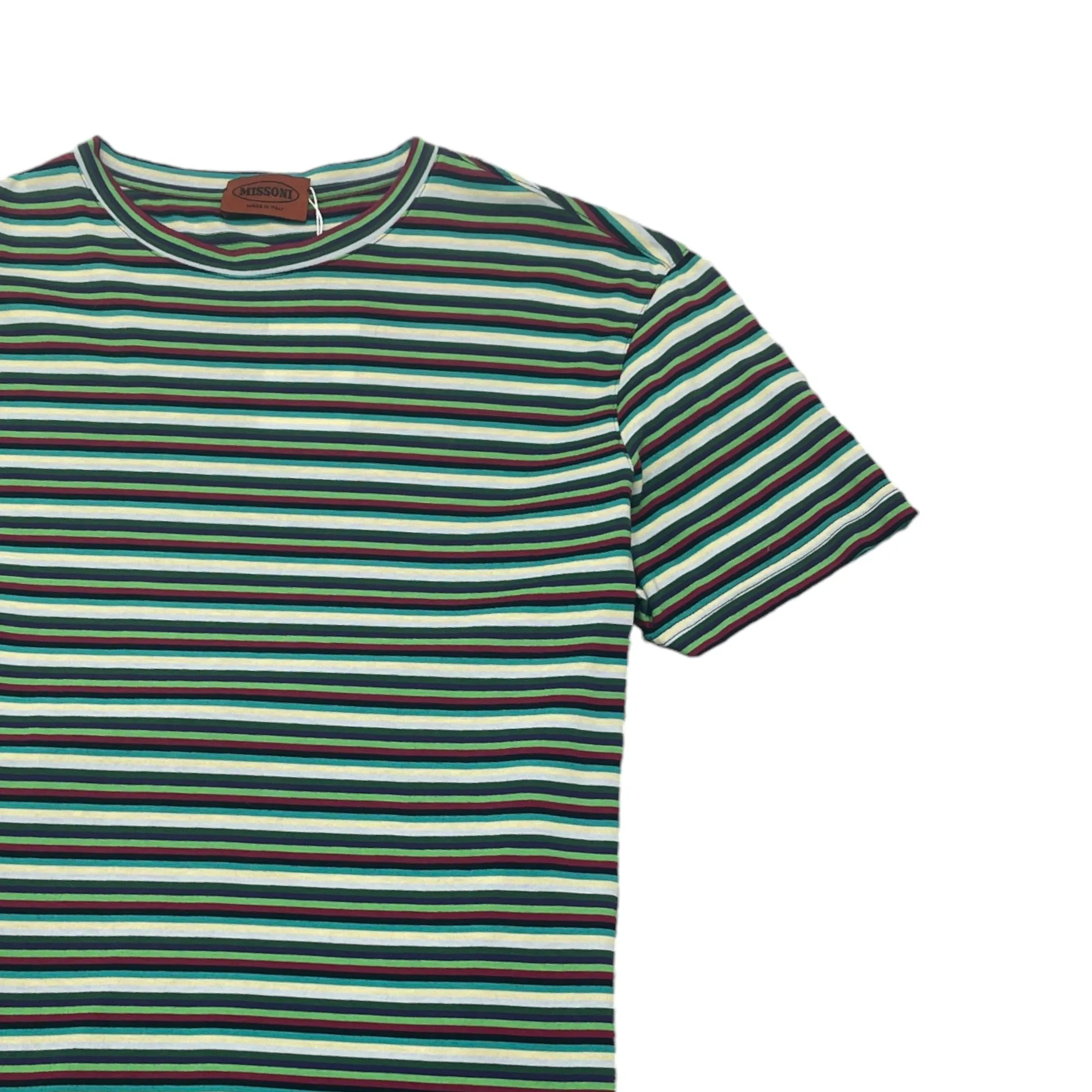 Men's Stripe T-Shirt Multi-Coloured Size IT 50 / UK L