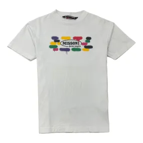 Men's X Missoni Logo T-Shirt White Size S