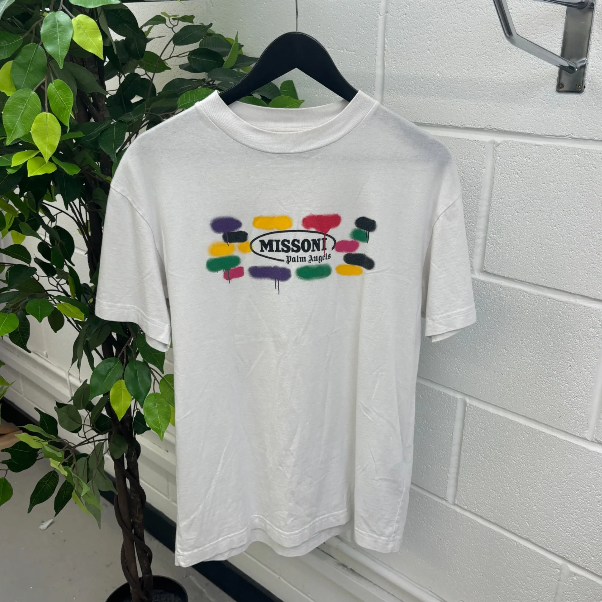 Men's X Missoni Logo T-Shirt White Size S