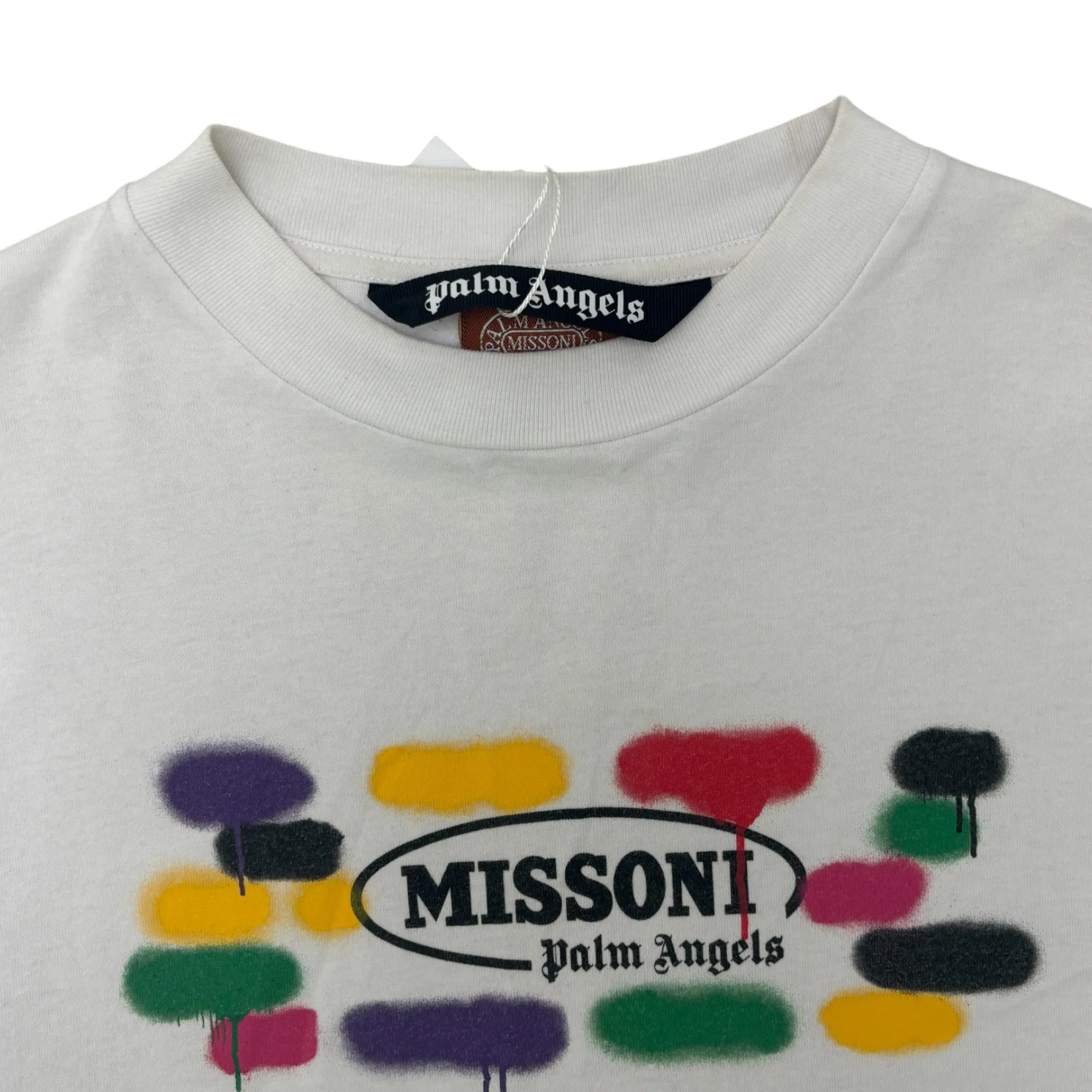 Men's X Missoni Logo T-Shirt White Size S
