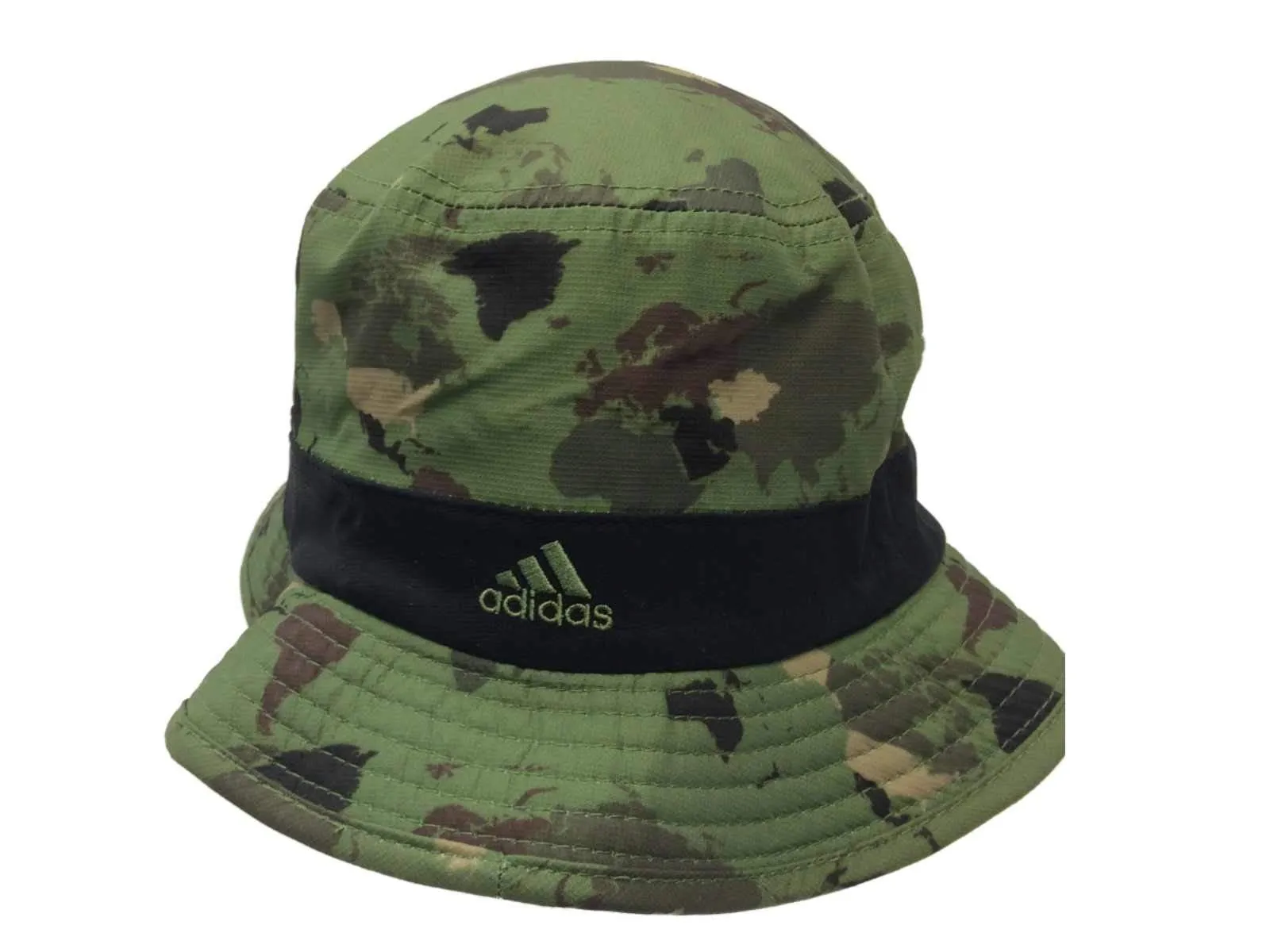 Mississippi State Bulldogs Adidas Green World Map Bucket Hat Cap (S/M)