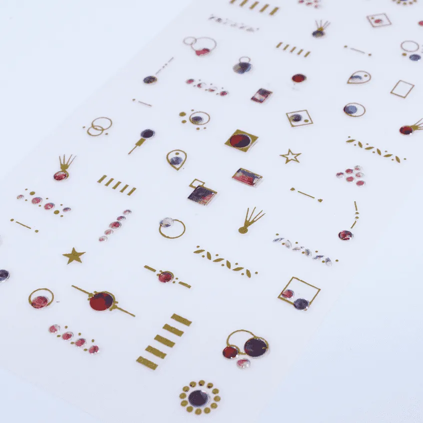 Nail Art Sticker - Minimalist Jewels (MG190110-09)
