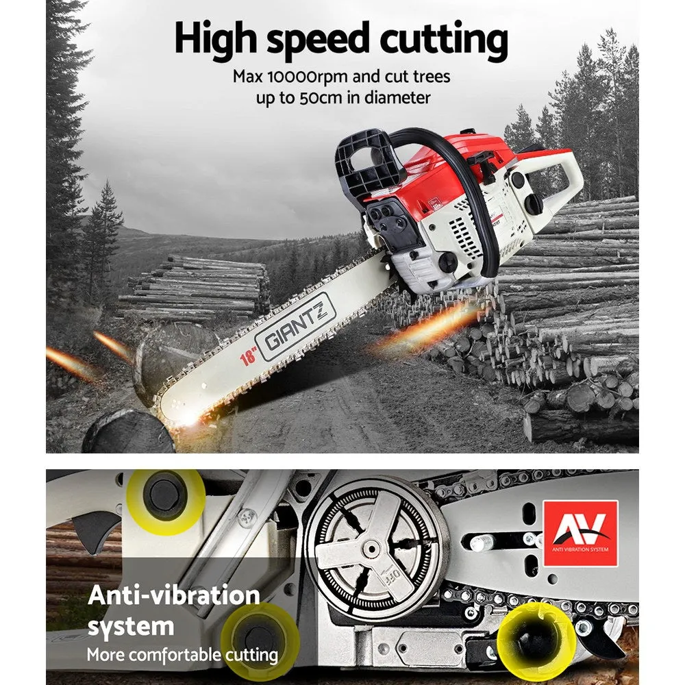 NNEDSZ 45CC Chainsaw Chain Saw Bar E-Start Pruning