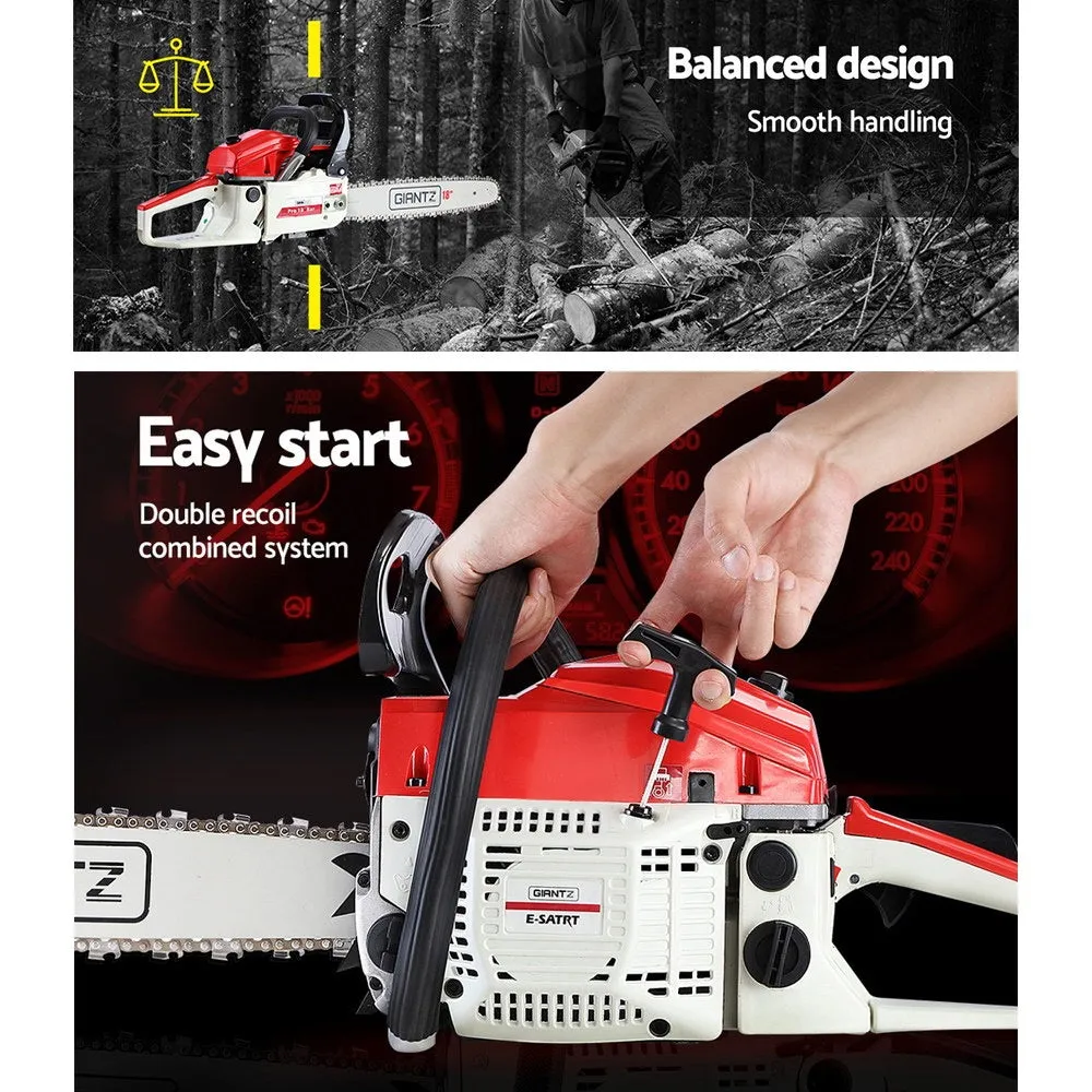 NNEDSZ 45CC Chainsaw Chain Saw Bar E-Start Pruning