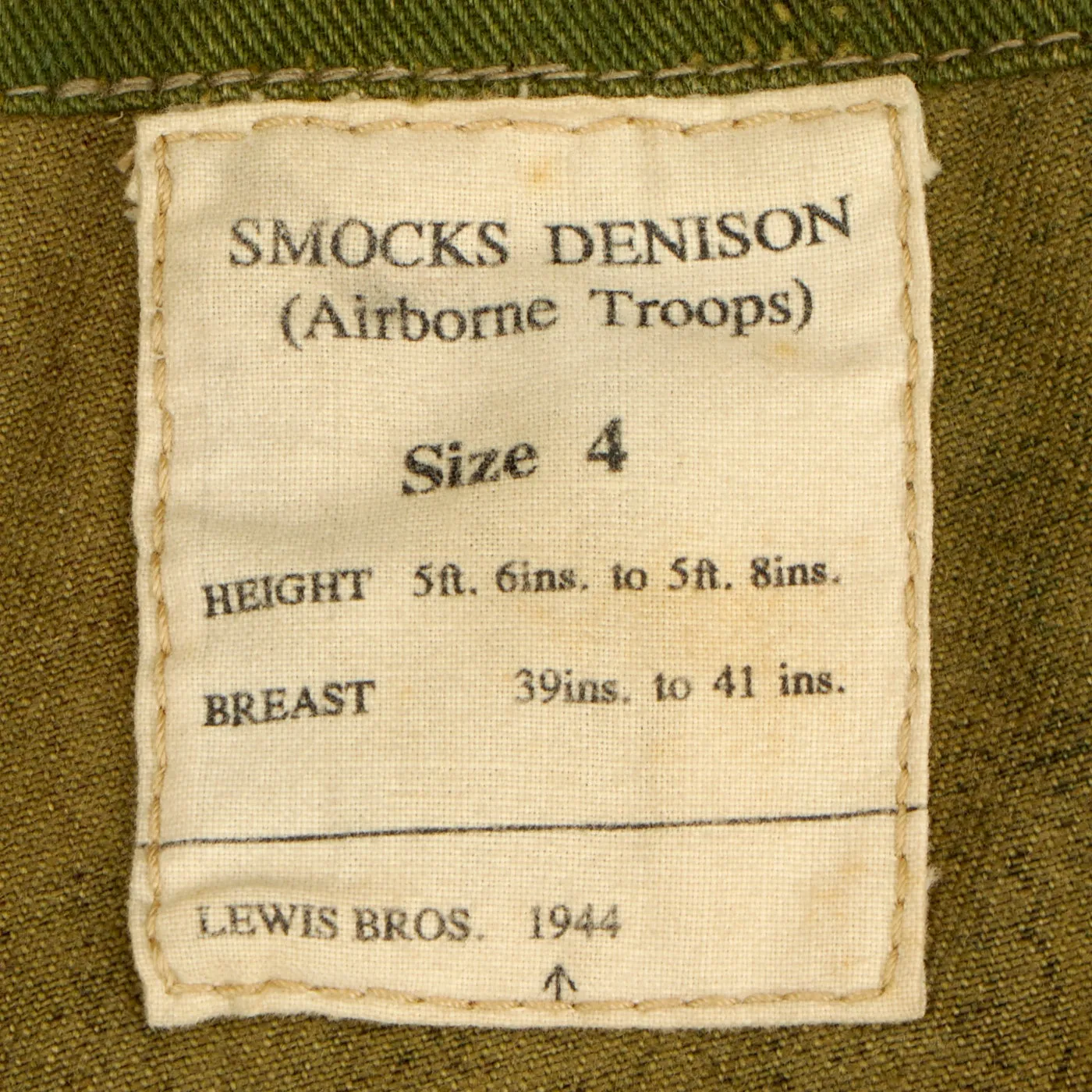 Original British WWII Airborne Troops 2nd Pattern Denison Smock - Dated 1944 - Mint Condition