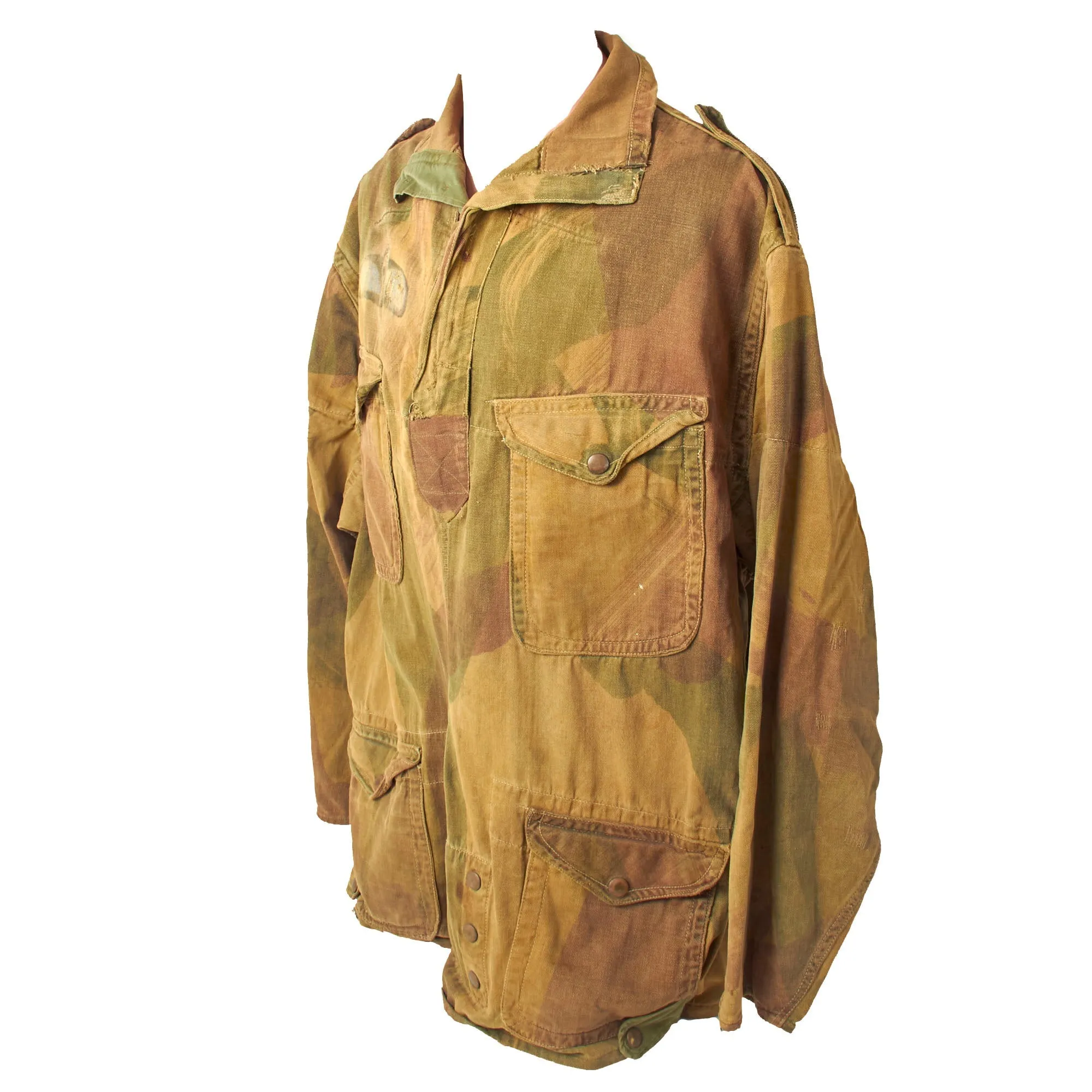 Original British WWII Parachute Regiment 1st Pattern Denison Smock with Handpainted British Jump Wings- Dated 1944