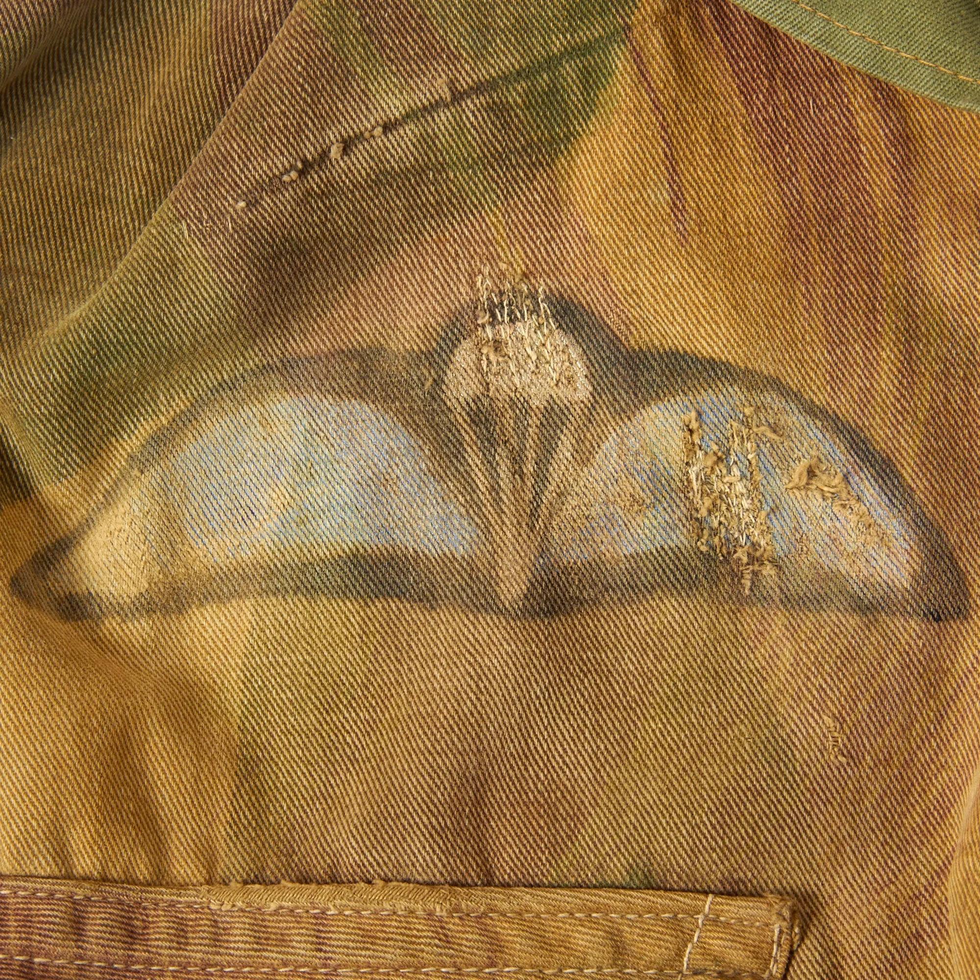 Original British WWII Parachute Regiment 1st Pattern Denison Smock with Handpainted British Jump Wings- Dated 1944