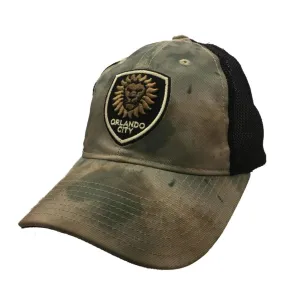Orlando City SC Adidas Watercolor Camo Relaxed Mesh Adj Snapback Hat Cap