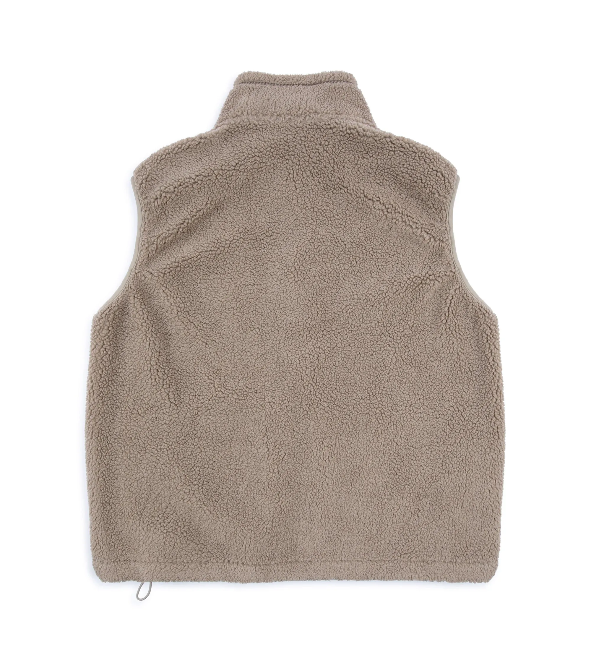 OrSlow Boa Fleece Vest: Greige