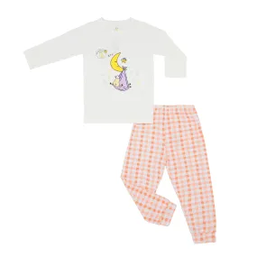 Pyjamas Set Little Purple Hat E Pearl   Checkers Orange