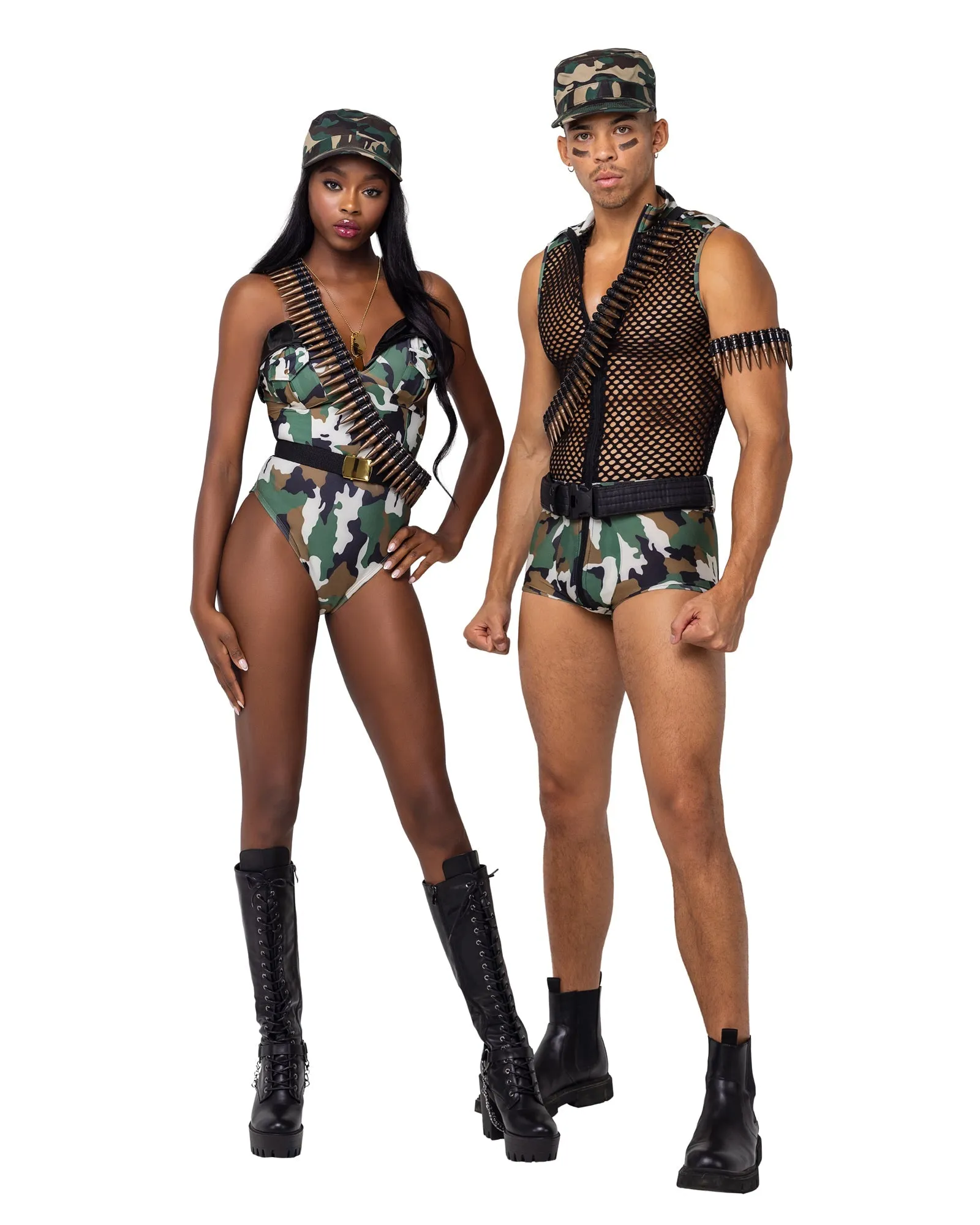 Roma 2PC Army Combat Bombshell Costume