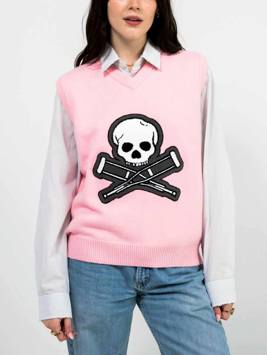 Skull & Crutches Icon Sweater Vest