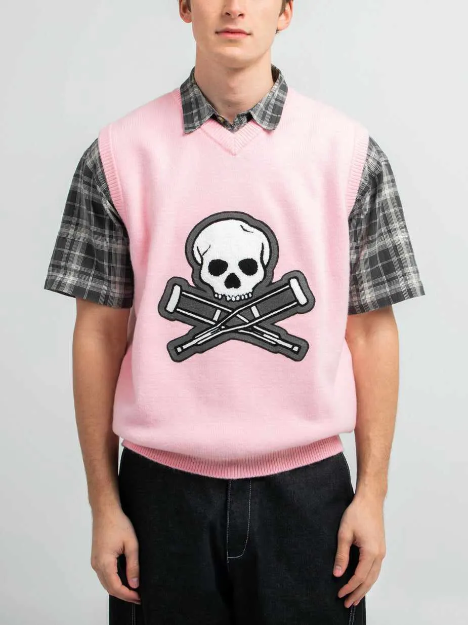 Skull & Crutches Icon Sweater Vest