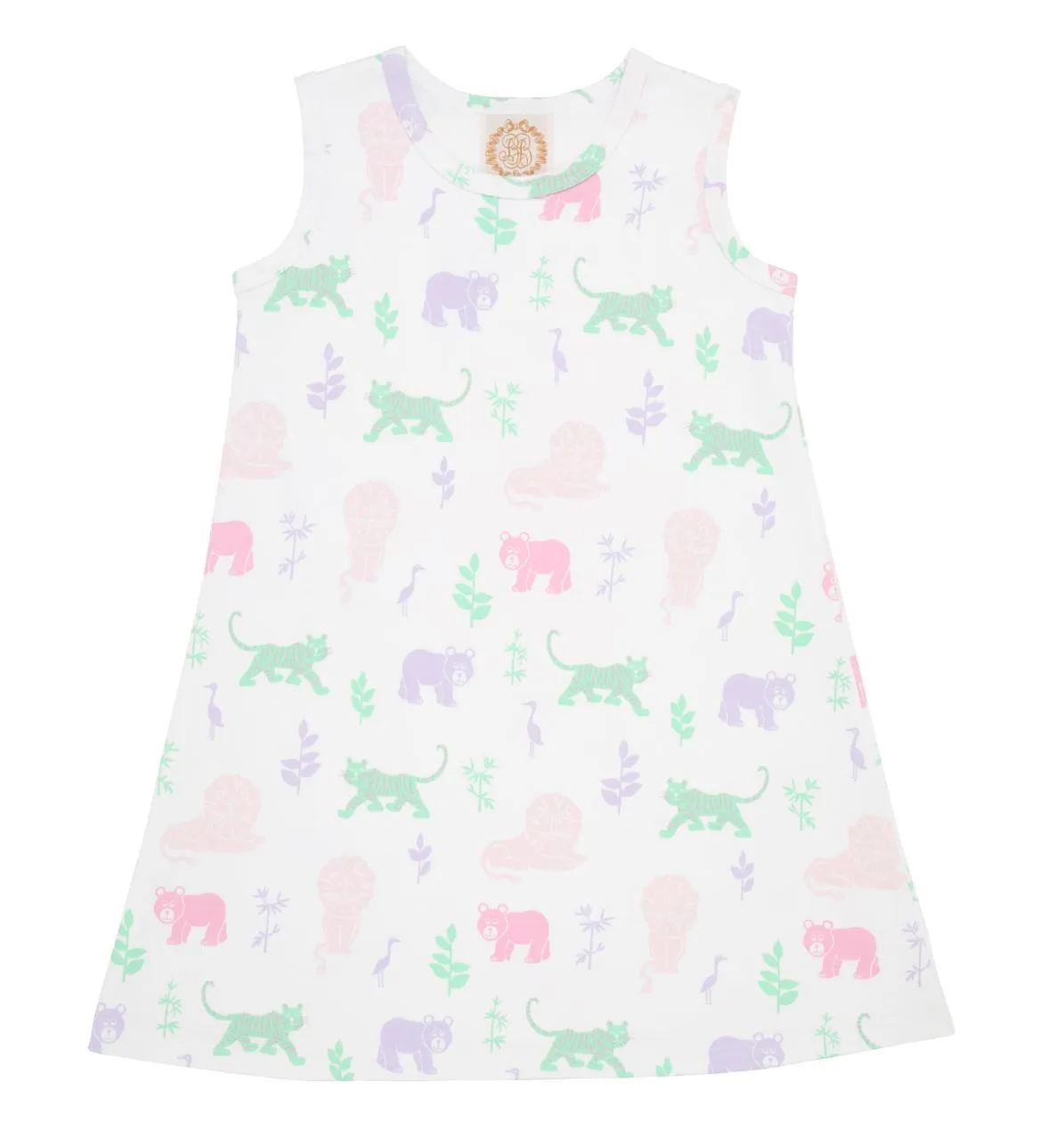 Sleeveless Polly Play Dress - Lions Tigers and Bears