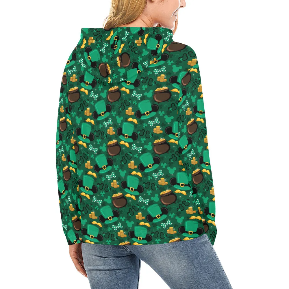 St. Patricks Day Green Hoodie for Women