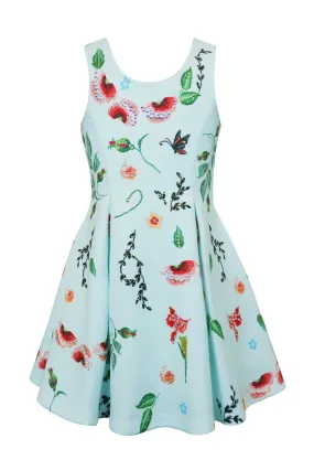 Toddler Girls Sleeveless Floral Print Skater Dress