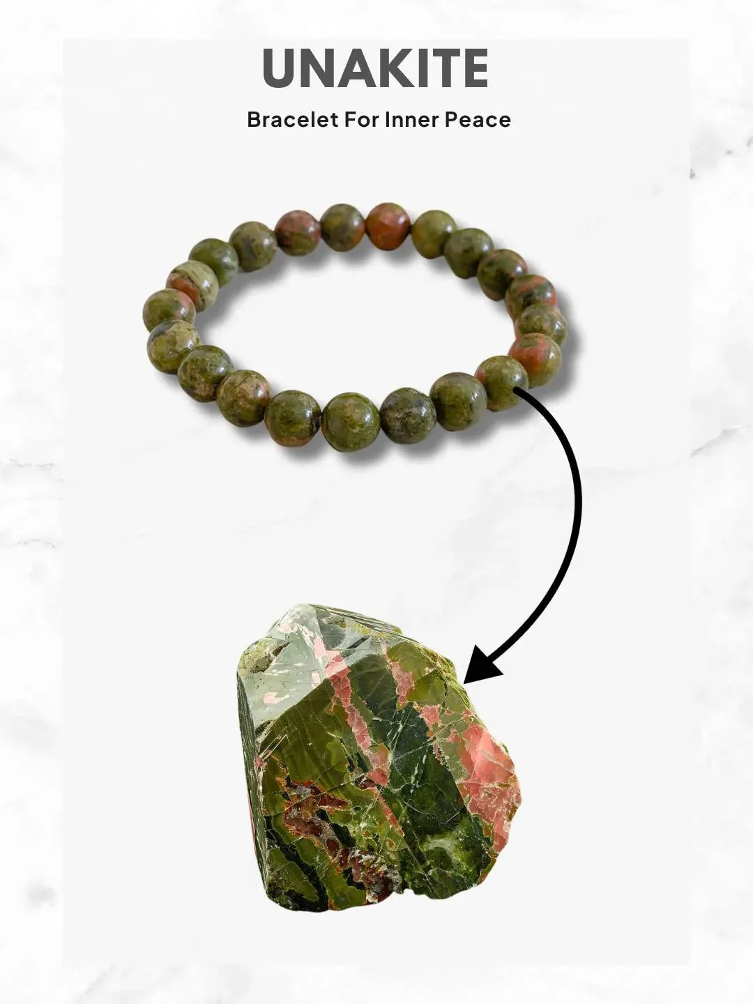 Unakite Bracelet For Inner Peace