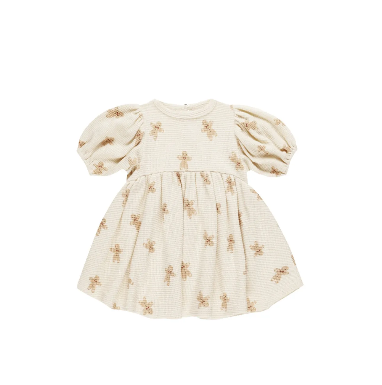 Waffle Babydoll Dress - Gingerbread